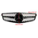 W204 C-Class 2008-2014 Benz Front Bumper Grill Replacement Grille Black Radiator Generic