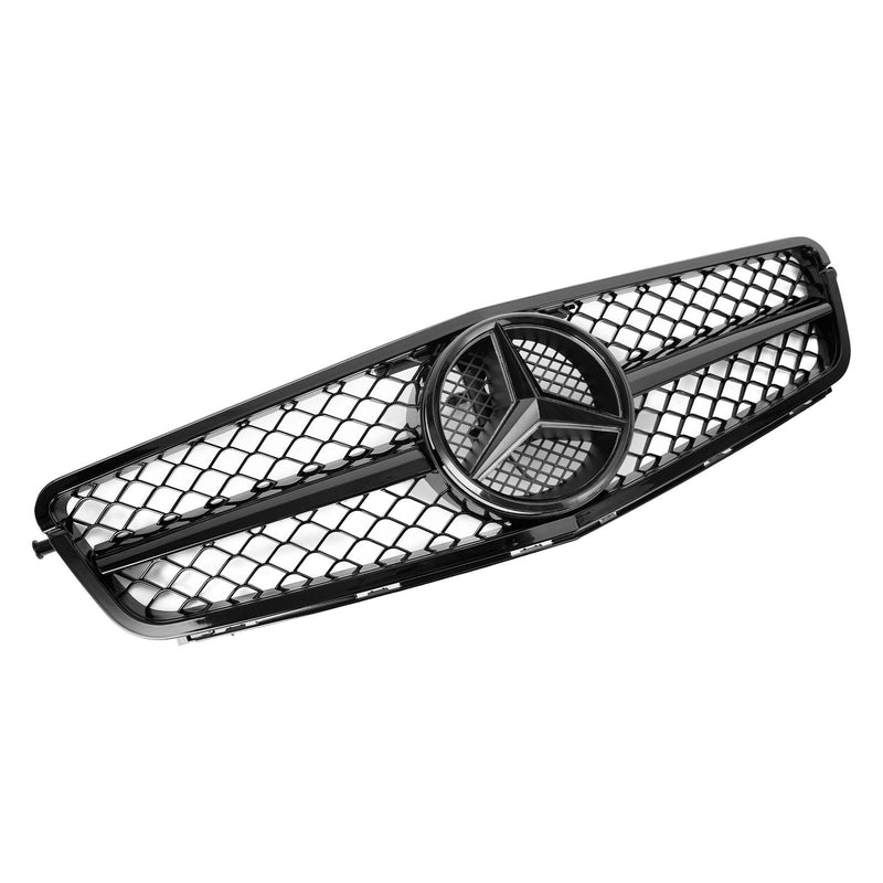 Benz 2008-2014 C-Class W204 C300 C350 w/LED Front Bumper Grille Grill