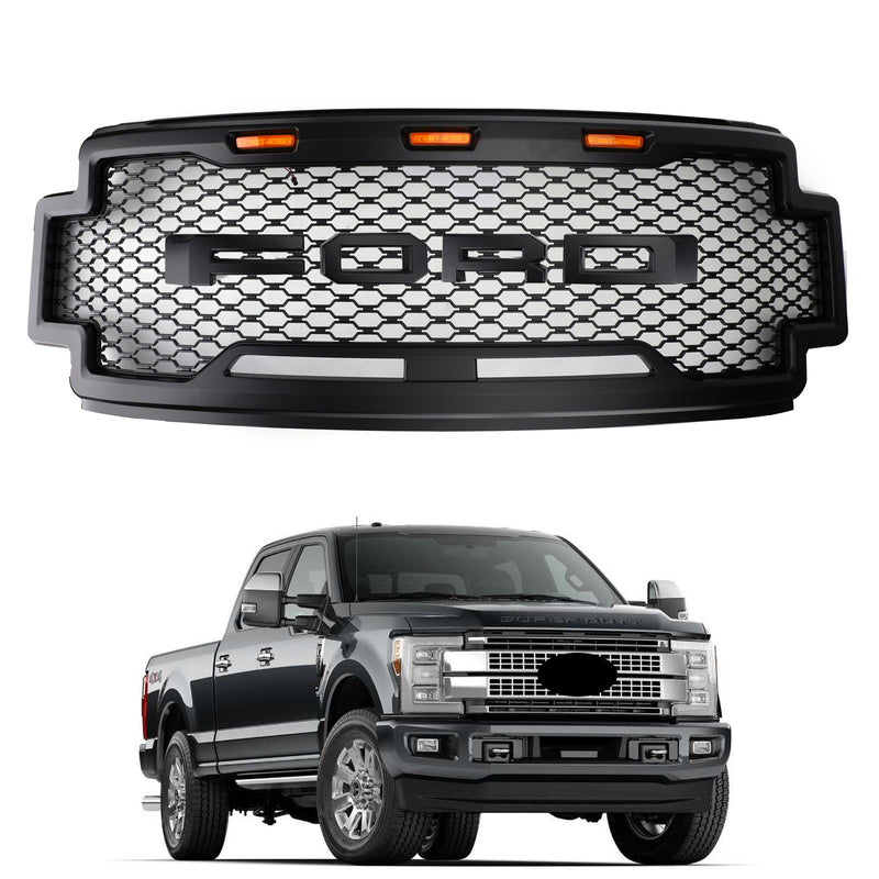 F-250 F-350 F-450 2017-2019 Ford Raptor Style Grill Replacement Grille Super Duty Generic