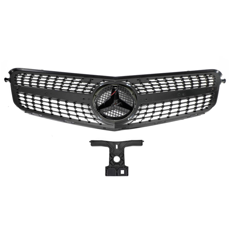 2008-2014 C-Class Benz W204 C300 C350 LED Diamond Front Bumper Grille Grill