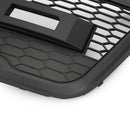 Ford Explorer 2012-2015 With Lights Front Upper Bumper Grille Grill Grey