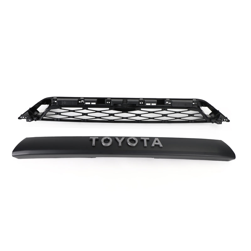 2020-2021-2022-2024 4Runner Toyota TRD PRO Black W/Letter 2 Piece Front Bumper Grille Grill Generic