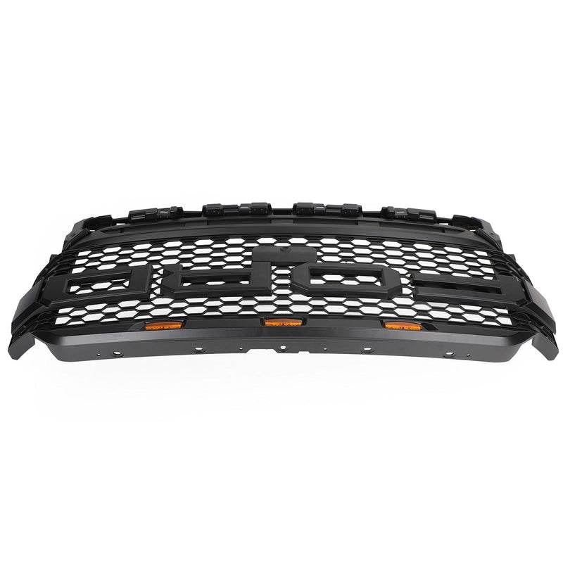 2021-2023 Ford F150 Raptor Replacement ABS Front Bumper Grille Grill W/ LED