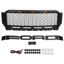 2021-2023 Ford F150 Raptor Replacement ABS Front Bumper Grille Grill W/ LED