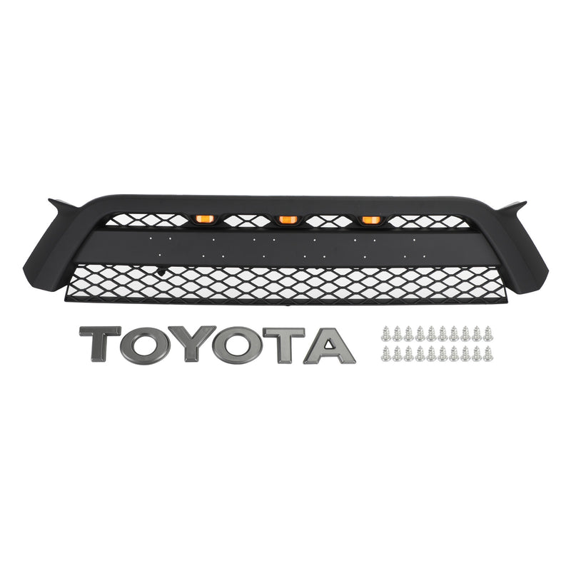 Toyota 4Runner | 2010-2013 | 4Runner | TRD Pro Grille | Matte Black + Toyota Letter + LED Lights