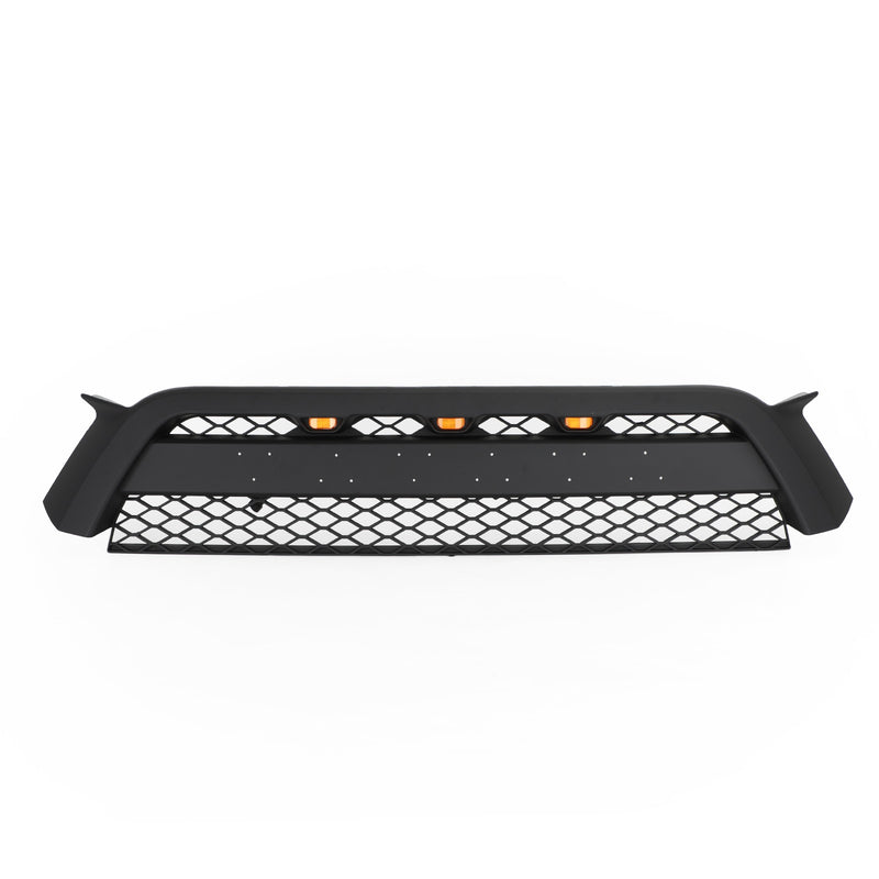 Toyota 4Runner 2010-2013 Matte Black TRD Pro Style Front Bumper Grille Grill W/Amber Lights Generic