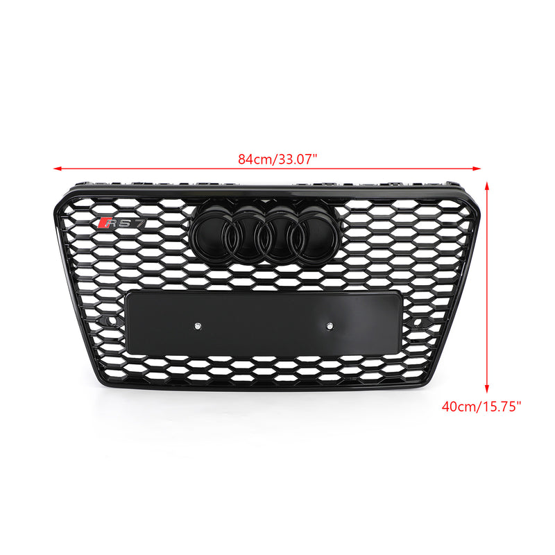 2012-2015 Audi A7/S7 RS7 Style Honeycomb Sport Mesh Hex Grille Grill Black