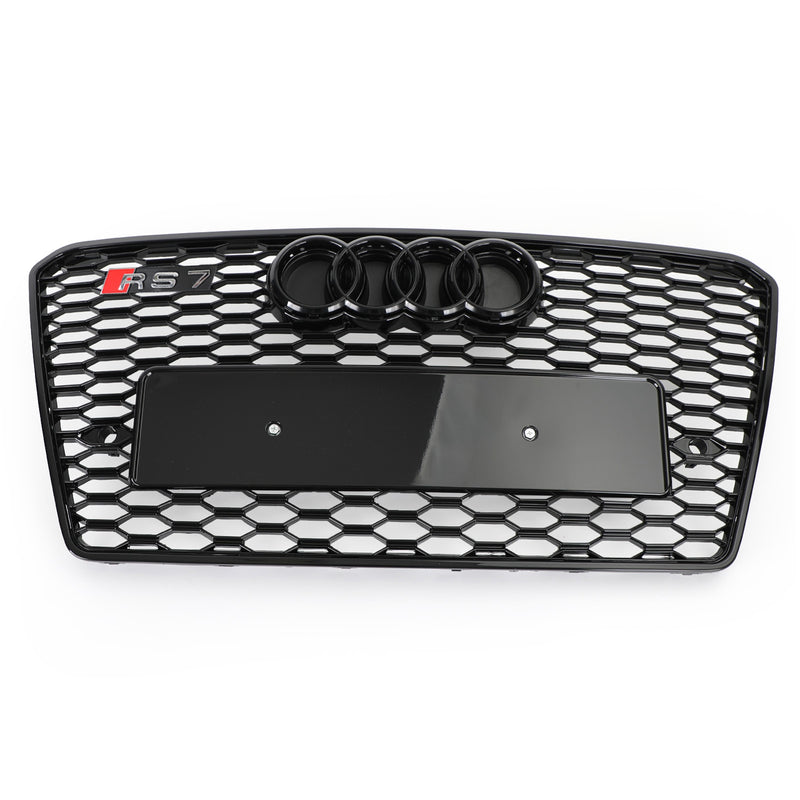 2012-2015 Audi A7/S7 RS7 Style Honeycomb Sport Mesh Hex Grille Grill Black