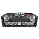 2017-2019 Audi A3 S3 With ACC Gloss Black RS3 Style Honeycomb Front Grille