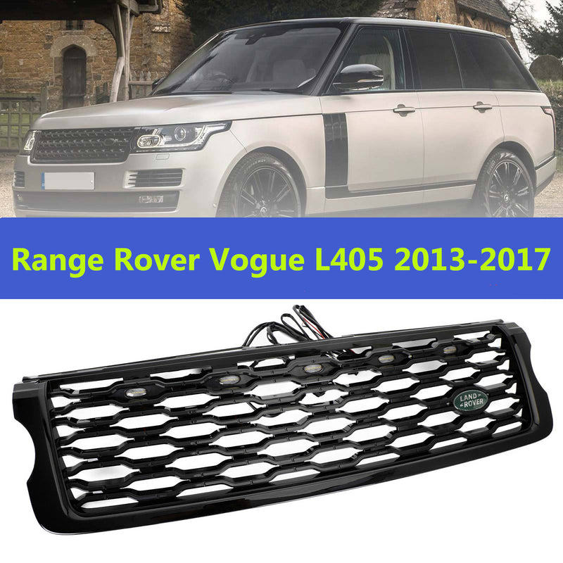 2013-2017 Vogue L405 Land Rover Range Rover Front Bumper Upper Grill With LED lights