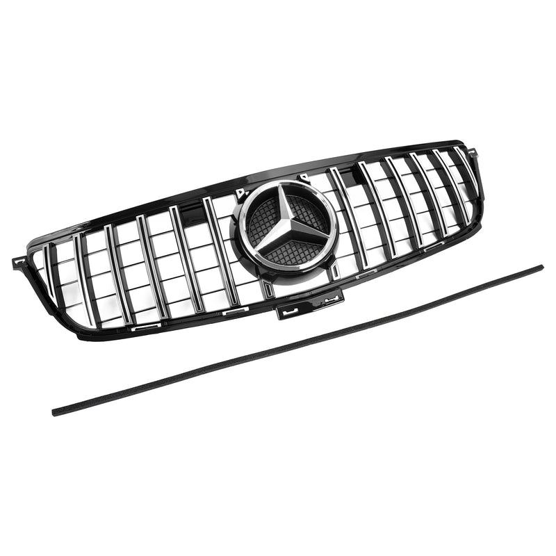 Benz W166 2012-2015 ML350 400 550 GTR Style Chrome Black Front Grille Grill