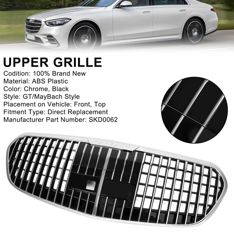 2021+ Mercedes Benz S Class W223 S450L S500 S580 Maybach Style Grille Grill