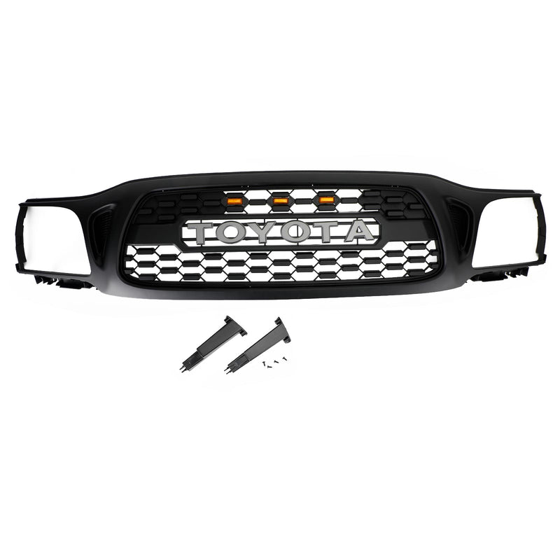 Toyota Tacoma 2001-2004 TRD PRO Honeycomb Front Bumper Grill Grille W/Light
