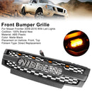 Nissan Frontier | 2009-2019 | Matte Black Grille | Nissan Letter + Amber LED Lights