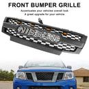 Nissan Frontier | 2009-2019 | Matte Black Grille | Nissan Letter + Amber LED Lights