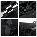 Nissan Frontier | 2009-2019 | Matte Black Grille | Nissan Letter + Amber LED Lights