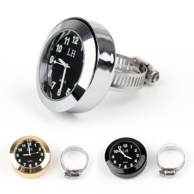 Universal 7/8 to 1 Motorcycle Handlebar Bar Mount Clock Watch for Cruiser