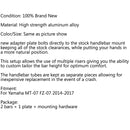 CNC Clipon Adapter Plate & 22mm Handlebar Kit For Yamaha MT-07 FZ-07 14-17 Generic