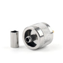 10x Connector UHF Male PL259 Plug Crimp RG58 RG142 LMR195 RG400 Cable