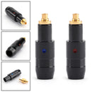 Earphone DIY Pin Gold Plated Audio Plug For MMCX 1840 1440 1540 Silver Black