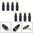 Earphone DIY Pin Gold Plated Audio Plug For MMCX 1840 1440 1540 Silver Black