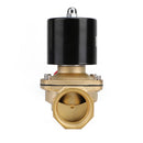 AC 220V G1-1/2" Brass Electric Solenoid Valve for Water Air Gas Normally Closed