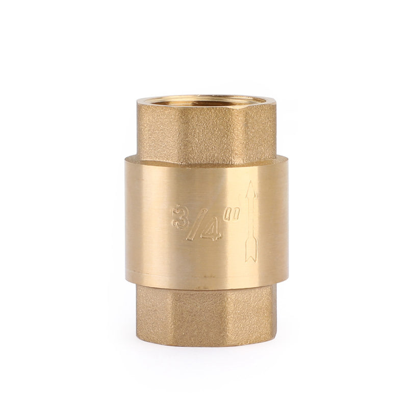 DN15/DN20 NPT In-Line Check Valve Brass Spring Loaded Inline 200PSI