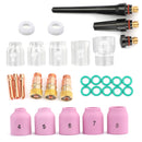 31Pcs TIG Welding Torch Stubby Gas Lens
