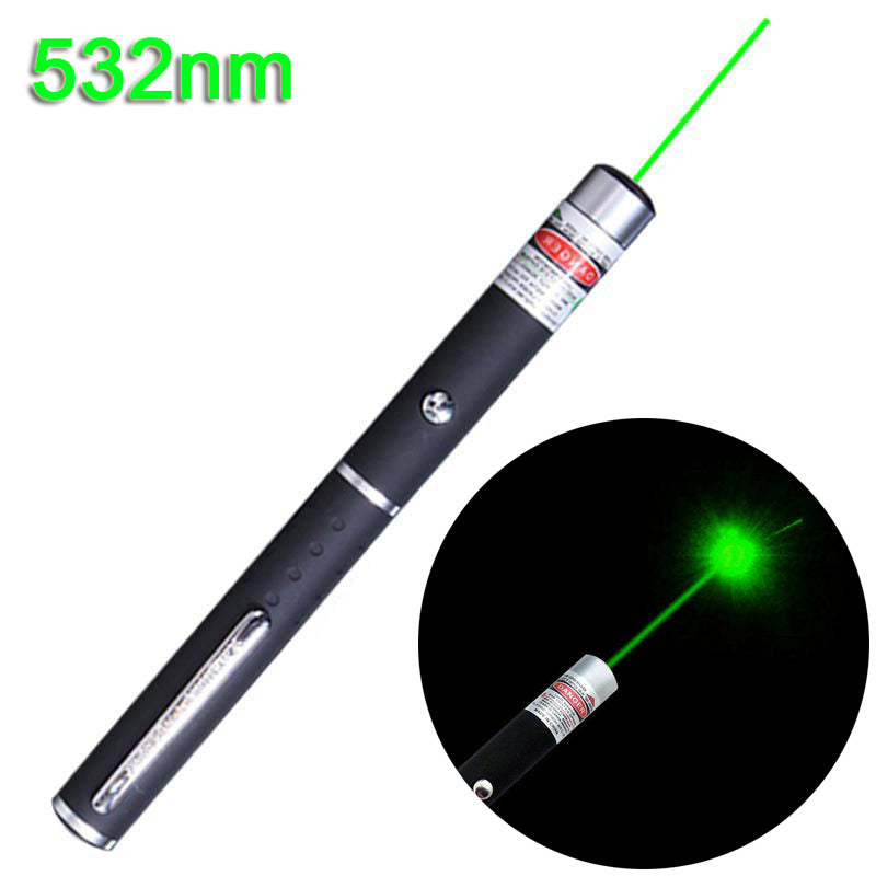 High Power Military 1mw 532nm Green Laser Pointer Pen Visible Beam Light Lazer