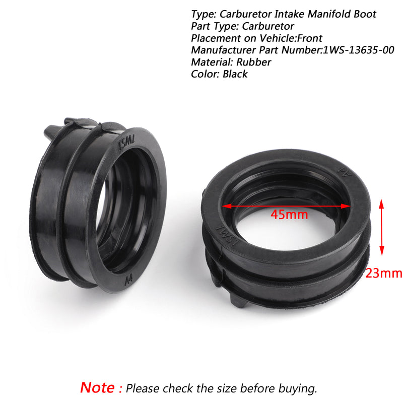 Rubber Throttle Body Intake Manifold Boot For Yamaha FZ07 FZ-07 15-17 MT-07 Generic