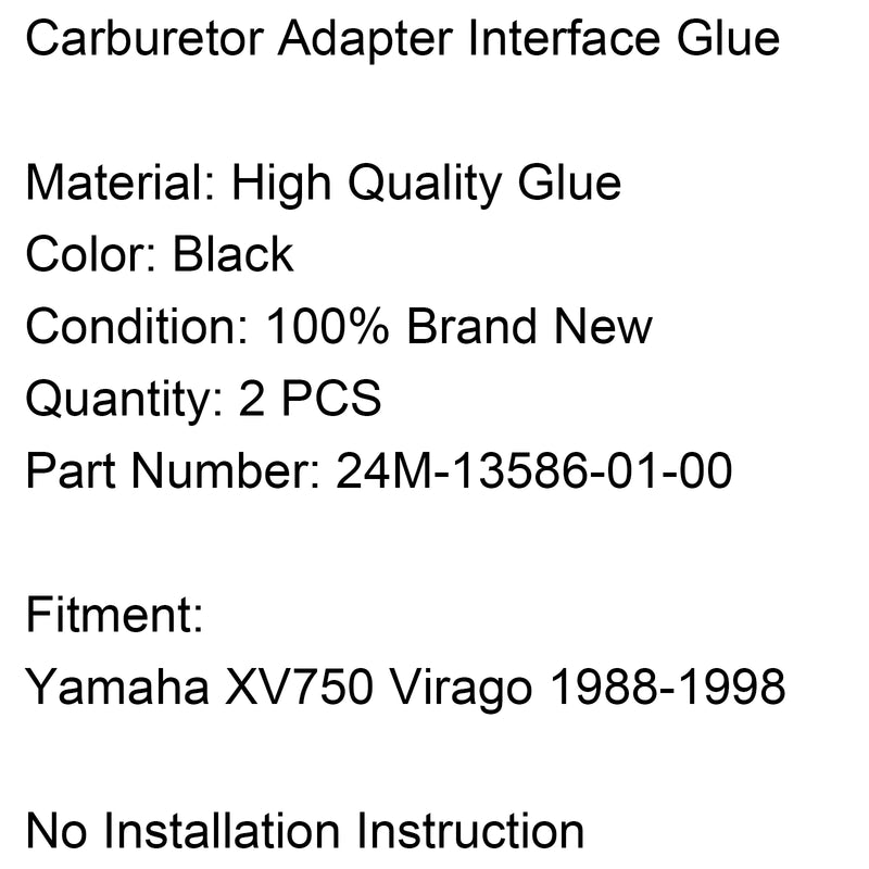 New Carburetor Intake Manifold Boots For Yamaha XV75 Virago 1988-1998