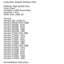 Carburetor Carb Intake 583-13565-1 For Yamaha SR5 H XT5 E TT5 F G 