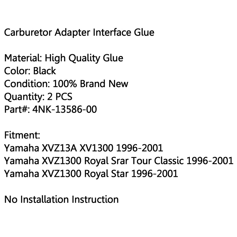 Intake Carburetor Interface Glue Air Joint For Yamaha XVZ13A XV13 XVZ13 21