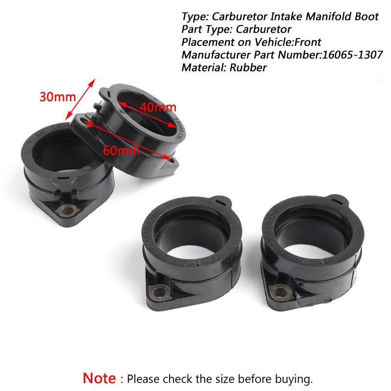 Rubber Throttle Body Intake Manifold Boot For Kawasaki GPZ ZRX 1100 1200 ZRT Generic