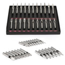 22pcs Stainless Steel Tattoo Tips Needles Tube Nozzle Tip Set Kit