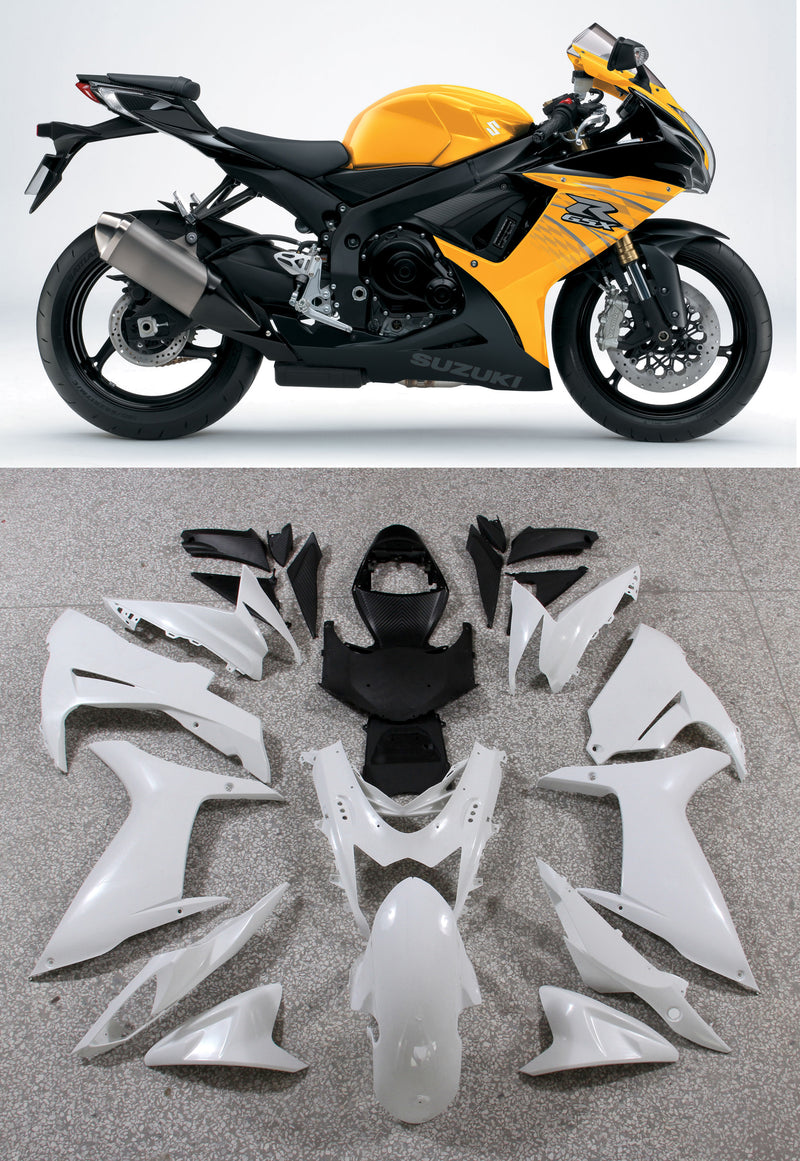 Fairings Plastics 2011-2024 Suzuki GSXR600 GSXR750 K11 Yellow Checkered GSXR Generic