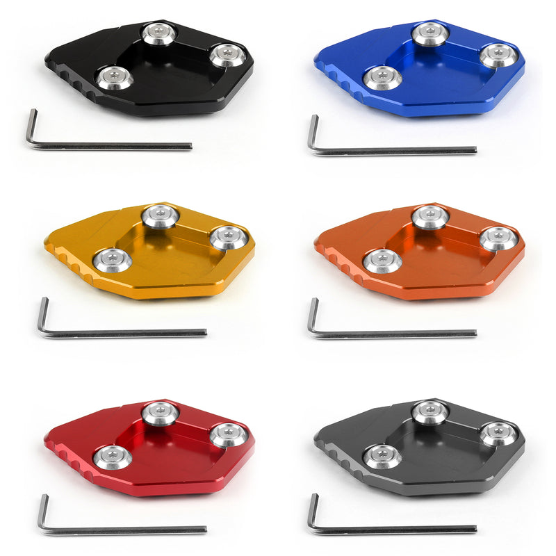 CNC Side Kickstand Stand Extension Plate Pad For Honda CBR600RR F5 2007-2015