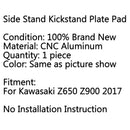 Motorcycle Kickstand Side Stand Foot Pad For Kawasaki Z650 Z900 2017 Generic