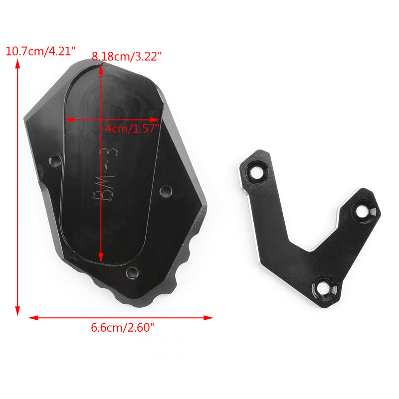 CNC Kickstand Side Stand Plate Extension Pad For BMW R12 GS LC 217-218 Red