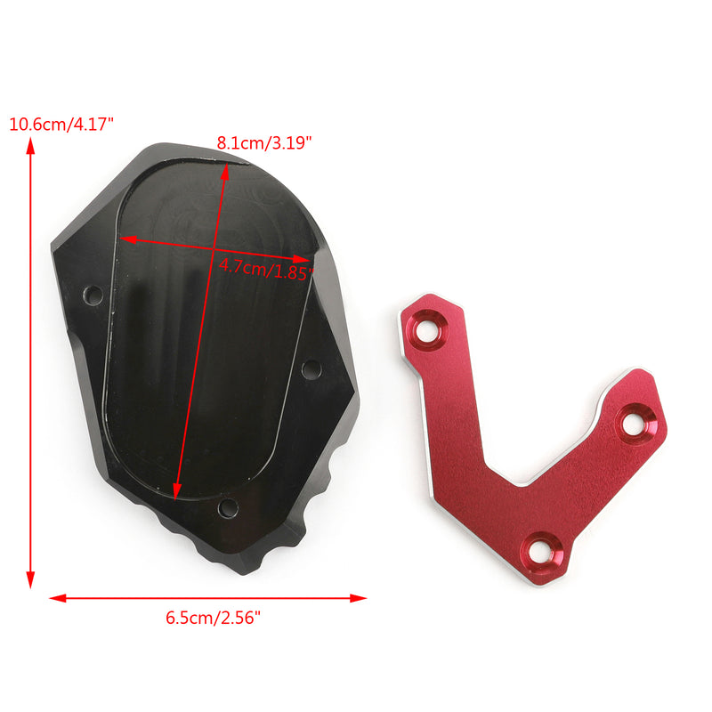 CNC Kickstand Side Stand Plate Extension Pad For BMW R1200 GS ADV 2017-2018 Generic