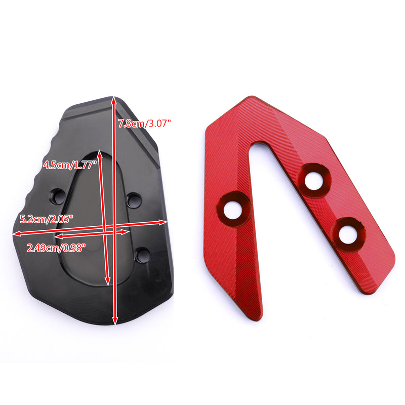 CNC Kickstand Side Stand Plate Extension Enlarger Pad For YAMAHA YZF R6 2017-19 Generic