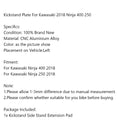 CNC Kickstand Side Stand Plate Extension Pad For Kawasaki 2018 Ninja 400 250 Generic