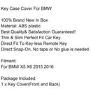 Carbon Remote Key Case Cover For BMW 1/2/3/4/5/6 X3 X4 M5 M6 GT3 GT5 Series Generic