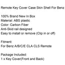 CF Keyless Smart Entry Remore Key Case Cover Shell For Benz A C E CLA CLS Generic