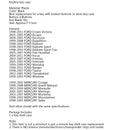 4 Button Remote Keyless Key Fob Case Shell For Ford Focus MERCURY Generic