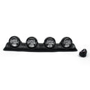 Four White Lens 4X4 Off Road Roof Top Fog Lamp H3 Bulbs Light Bar SUV