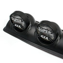 Four White Lens 4X4 Off Road Roof Top Fog Lamp H3 Bulbs Light Bar SUV