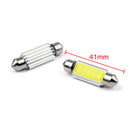2 pcs Car Auto 39mm COB 12SMD Canbus Festoon Interior Panel Light Bulb led 12V Generic