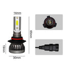 2PCS 9006/HB4 LED Headlight 36W 8000LM COB Bulbs Kit High/Low Beam 6000K Generic