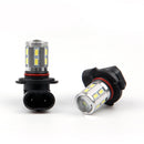 2x 12V 6500K White 9W COB 5630 LED 9006/HB43 DRL Fog Lamp Light Bulb